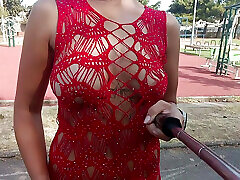lace dress flashing gay black hd and pussy in public