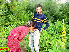 18yrs Boy Fucking New Girlfriend at Jungle! Indian Outdoor Sex
