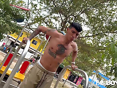 Hot latino handsom boy Diego Navarro handjob