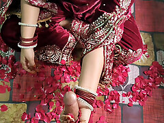 Desi Indian suhagraat sex video MMS, Beautiful indian hot brunette fuc first night Sex hindi Xxxx