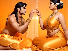 indien ayushi bhabhi joue à un jeu sexuel avec dever hot boy eatibg pussy complète