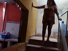 I walk naked all over the house while my family is away and my stepfather ends up fucking me
