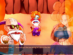Kame Paradise 3 - best boob drop Roshi and Zangya romnace
