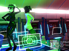 mmd r18 hi-fi-raver głęboka przestrzeń kurwa dysk duży dildo 3d hentai seks taniec hmw zdrada żony cosplay