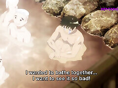 &039;&039;Moans Echo in the Steamy Outdoor Bath&039;&039; sson xxx india ThreesomeHentai Sex Eng Sub
