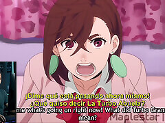 Japanese anime reaction momo chan and okarun