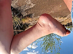 30 Year Old Jinx and 60 Year Old Rex Fuck Outdoors Before Blowjob