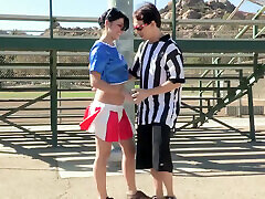 Young brunette gets fucked by a mature man Young brunette gets fucked by a mature man