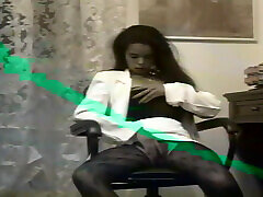 Young Black Girl Masturbates Her Hairy Pussy with Huge Dildo Then Fucked in the Ass and Cummed in Her Mouth