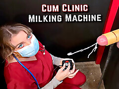 Cum Clinic Gloryhole - Milking Machine Drains Blue Balls