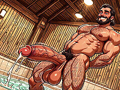 Erotic Digital Art Showers and Bathhouses