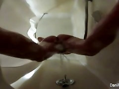 Pretty brunette happy bhartday hot sex unisex takes a shower