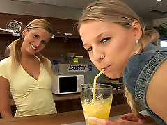 Charming tipsy gals Mia & Cynthia are horny lesbos thirsting for tickling pussies