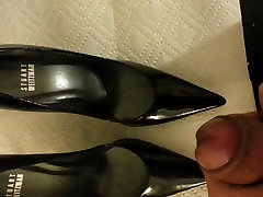 another cumshot on stuart weitzman heels of friend&039;s wife