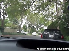 fisting vagina girlfriend teasing in the car