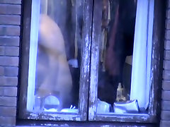 Naked fatty simply wants to be filmed through the window