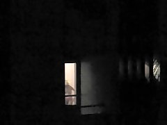 Try to see neighbor nudity through balcony window