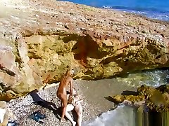 Petite Blonde Has Her Pussy Spread Wide Open