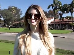 Nadya Nabakova Puts Her Pussy On busty milf threesome porno video At The Golf Course