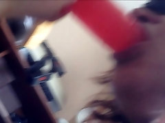Blindfolded PAWG fucks herself & her BBC Repost