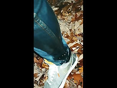 pissing levis and nike blazers