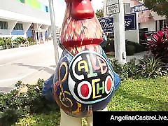 cuban bbw angelina castro succhia un estraneo& 039; s cazzo!