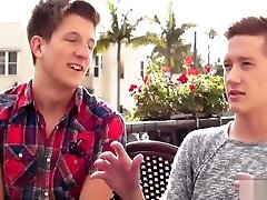 Hot twink bukkake with facial