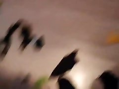 stomping some big balloons