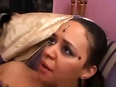 Amateur blonde bouncing up and down on a gigantic dildo