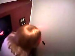 Candi Apple Blowing Strangers At The Gloryhole