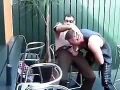 Cop fucks the leather bottom Cop fucks the leather bottom