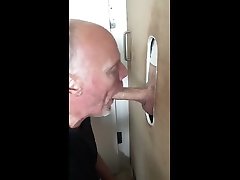 builder receiving gloryhole deepthroat worship