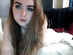 is there a little bloody coming out of her ass?