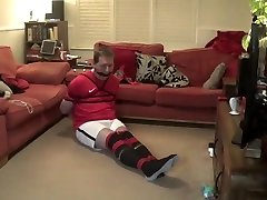 Real bondage, bound and gagged really tight