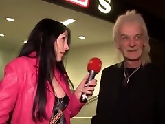 Busty German Cougar Blows Stranger