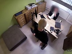 LOAN4K. Sex indian dick sucker is performed in loan office by naughty agent