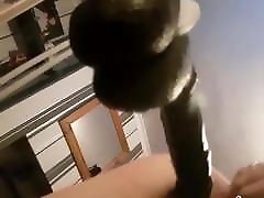 Big tits gets creampie from bb dildo