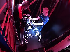 rubber gimp on the bondage board