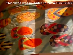Young Striptease in Beach Towel