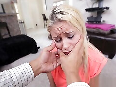 hot blonde teen gets served