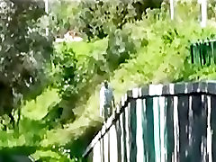 Bound babe interracial fucked outdoors Bound babe interracial fucked outdoors