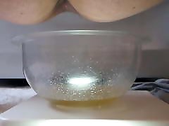 8 mins ME pissing as 19 yo hairy pussy big butt