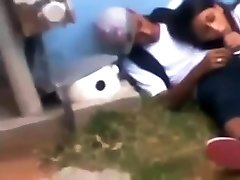 Caught it! Blowjob outside