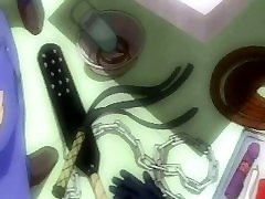 Hentai naked slave submitted to spanking and cunt toying