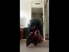 crawling in latex yaga pron india accter best heels