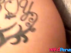 Tattooed UK stunner is into wild doggy style penetration