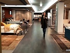 Public Flash and Fuck in Shopping Centre with German Teen