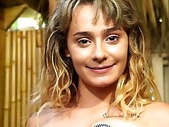 Big ass shorty Anna Mae gets naked and finger fucks yummy pussy