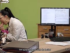 LOAN4K. Hot chick from female music band gets fucked by loan