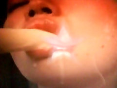 in my face